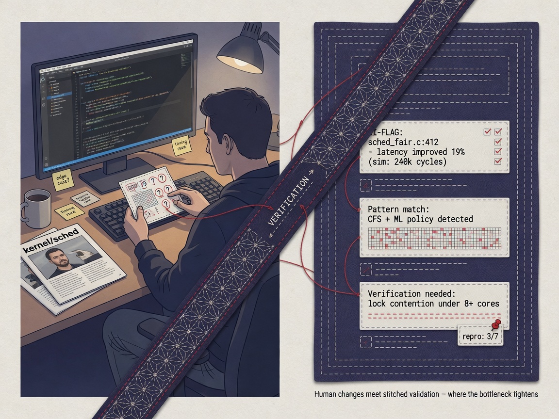 inside paper visual for The Linux Kernel's AI Pivot: Technical Merit vs. The Verification Bottleneck